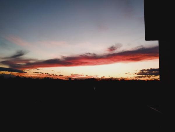 Sunset by the Stoá.